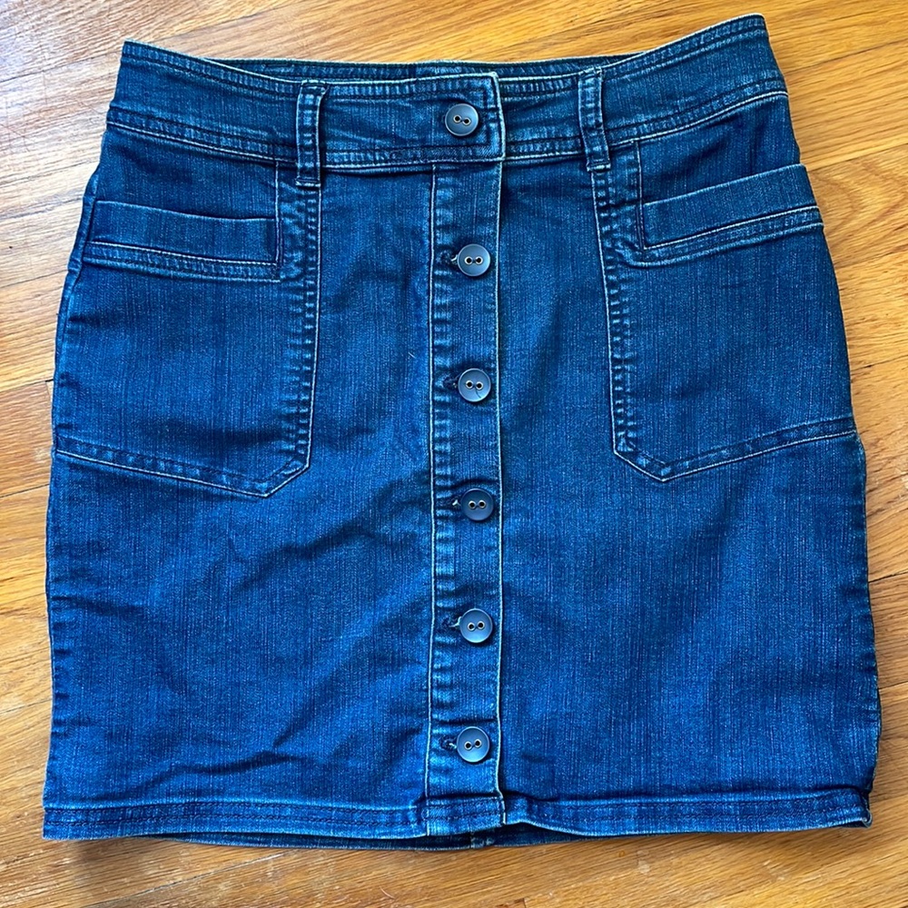 Prana Denim Skirt with buttons